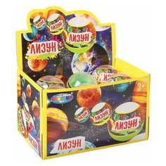 Лизун цветной CENTRUM, 70 г, ассорти, в пластиковой упаковке - шаре, в дисплее, 89276