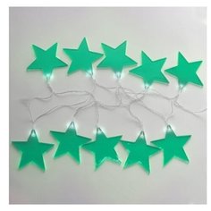 Светодиодная бирюзовая гирлянда "Звездопад" NEON-NIGHT теплого белого свечения, 2.25 м