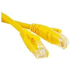 Патч-корд Cablexpert UTP CAT5e RJ-45 кабель 0.5 метра - жёлтый