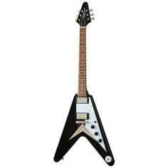 Электрогитара EPIPHONE Flying V Ebony электрогитара, цвет черный