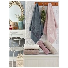 Полотенце "TWO DOLPHINS" Хлопок (6 шт); арт: 10213; Размер: 50 х 90, Набор из 6 штук