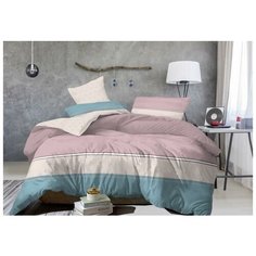 Постельное белье "LUXOR" из поплина; XY-138 (A/В); Размер: Евро Бояртекс