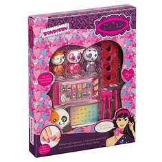 Набор декоративной косметики Bondibon Eva Moda, 30*24*3,4 см, лаки для ногтей, 3 оттенка (ВВ4755)