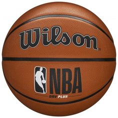 Мяч баскетбольный WILSON NBA DRV Plus, арт.WTB9200XB06 р.6, резина, бутиловая камера , коричневый