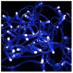 Гирлянда NEON-NIGHT Нить, 1000 см, 100 ламп, синий/прозрачный провод