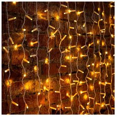 Гирлянда NEON-NIGHT Дождь, 200 х 300 см, 760 ламп, желтый/белый провод