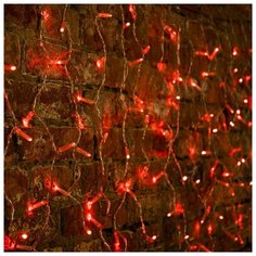 Гирлянда NEON-NIGHT "Светодиодный Дождь" 2 x 0,8 м, прозрачный провод, 230 В, диоды Красные, 160 LED