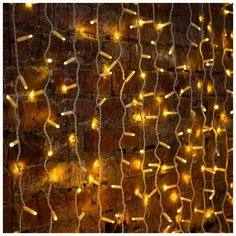 Гирлянда светодиодная «Дождь» 2х3 м, эффект мерцания, белый провод, 230 В, диоды теплый белый, 600 LED, 1шт Neon Night