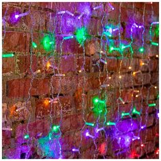 Гирлянда NEON-NIGHT Дождь, 235-159-6, 200 х 300 см, 448 ламп, мульти/прозрачный провод