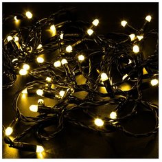 Гирлянда NEON-NIGHT Нить, 1000 см, 100 ламп, желтый/черный провод
