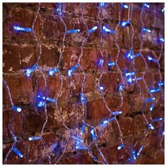 Гирлянда NEON-NIGHT "Светодиодный Дождь" 2 x 0,8 м, прозрачный провод, 230 В, диоды Синие, 160 LED