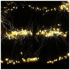 Гирлянда NEON-NIGHT 323-606, 665 ламп, теплый белый/черный провод