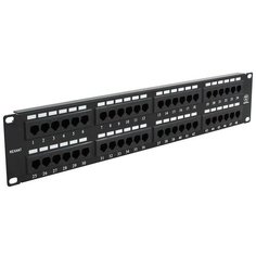 Патч- панель Rexant, 19, 2U, 48 портов RJ-45, кат. 5e (04-0022)