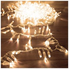 Гирлянда «Кластер» 10 м, 400 LED, прозрачный ПВХ, IP65, соединяемая, цвет свечения теплый белый NEON-NIGHT, 1шт, NEON-NIGHT, 303-646