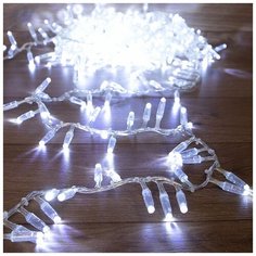 Гирлянда «Кластер» 10 м, 400 LED, прозрачный ПВХ, IP65, соединяемая, цвет свечения белый NEON- NIGHT, 1шт