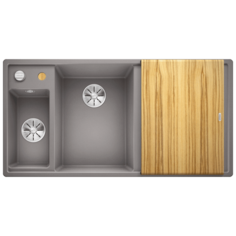 Мойка для кухни Blanco AXIA III 6 S SILGRANIT алюметаллик чаша справа, разделочный столик ясень c кл.-авт. InFino