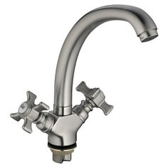 Смеситель для кухни LEDEME литой излив с гайкой керамика матовый L5911A