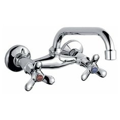 Смеситель для кухни настенный крест керамика LEDEME L4712