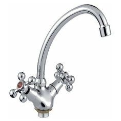 Смеситель для кухни LEDEME крест керамика, (силумин), L4027