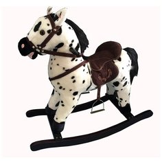 Качалка Pituso Лошадка JR622 черный/белый