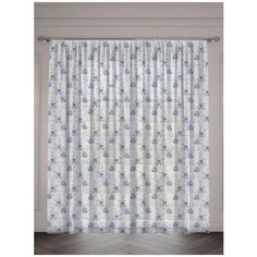 Тюль ТД "Текстиль" Цветущий луг 300*270 син