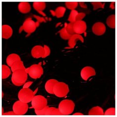 Гирлянда NEON- NIGHT "LED ClipLight" - Шарики" 24V, 3 нити по 20 м, цвет диодов Красный