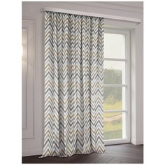 Портьера ДЖИО 160*270 коричневый ТД Текстиль