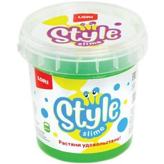Слайм Style Slime классический "Зеленый с ароматом яблока", 150 мл, LORI, Сл-003