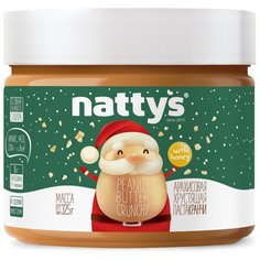 Арахисовая паста Nattys СRUNCHY WINTER TIME! с кусочками арахиса, 325 г