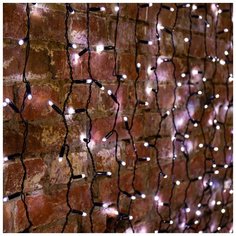 Гирлянда NEON-NIGHT Дождь, 600 х 600 см, 1140 ламп, белый/черный провод