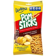 Картофельная соломка Lorenz Pomsticks с морской солью и перцем 100 г