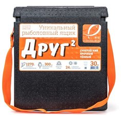 Ящик для рыбалки Camping World Друг-2 30 л 46.5х43х29 см черный