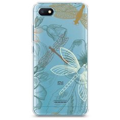 Силиконовый чехол "Тени стрекоз" на Xiaomi Redmi 6A / Сяоми Редми 6А Case Place