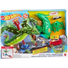 Набор игровой Hot Wheels Сити Воздушная атака дракона-робота GJL13