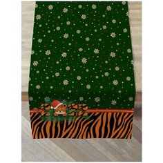 Дорожка на стол sfer. tex 45х140 см Тигренок зеленый Sfer.Tex