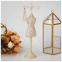 Подставка для украшений "Силуэт девушки в платье", h=31, цвет микс Сима ленд