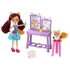 Набор с куклой Enchantimals Художественная студия Фелисити Лис, 15 см, GBX03