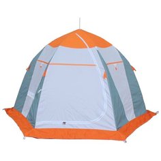 Палатка Митек Нельма 3 белый/серый/оранжевый