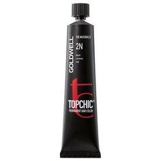Goldwell Topchic стойкая крем-краска для волос, 2N черный натуральный, 60 мл
