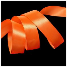 Лента атласная "IDEAL", 1", 25 мм (цвет: 3070, оранжевый), 27,4 м