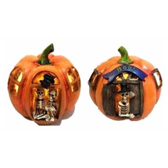 Тыквы домик с подсветкой 13 см Сфера