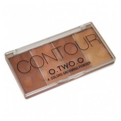 O.TWO.O Палетка-хайлайтер 4 Colors Grooming Powder, 02