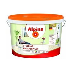 Краска Alpina Стойкая интерьерная моющаяся матовая бесцветный 2.35 л