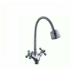 Смеситель для кухни LEDEME крест керамика с гайкой силумин L4319-3