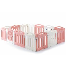 Манеж Unix Line Classic PPCL12 розовый/белый