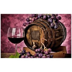 Картина по номерам Paintboy "Бокал вина" 40х50 см с настенным креплением Холст на подрамнике