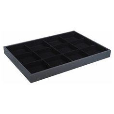 Подставка для украшений 12 ячеек, 35*24*3, цвет чёрный Сима ленд