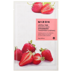 Тканевая маска для лица с экстрактом клубники MIZON Joyful Time Essence Mask Strawberry 169гр