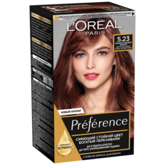 LOreal Paris Preference стойкая краска для волос, 5.23 темное розовое золото