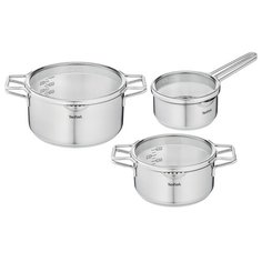Набор посуды Tefal Nordica H852S325 6 пр. серебристый